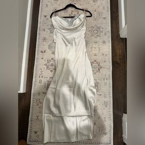 Brand new strapless open back dress